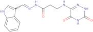 3-[(3,5-Dioxo-2H-1,2,4-triazin-6-yl)amino]-N-(1H-indol-3-ylmethylideneamino)propanamide