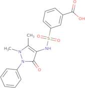 3-[(1,5-Dimethyl-3-oxo-2-phenyl-2,3-dihydro-1H-pyrazol-4-yl)sulfamoyl]benzoic acid