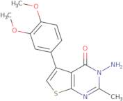 3-Amino-5-(3,4-dimethoxyphenyl)-2-methyl-3H,4H-thieno[2,3-d]pyrimidin-4-one