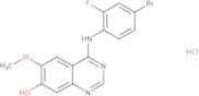 4-[(4-bromo-2-fluorophenyl)amino]-6-methoxyquinazolin-7-ol hydrochloride