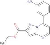 Ethyl 7-(3-aminophenyl)pyrazolo[1,5-a]pyrimidine-2-carboxylate