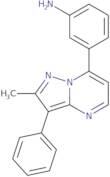 3-{2-Methyl-3-phenylpyrazolo[1,5-a]pyrimidin-7-yl}aniline