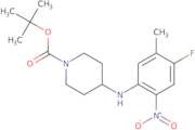 tert-Butyl 4-[(4-fluoro-5-methyl-2-nitrophenyl)-amino]piperidine-1-carboxylate