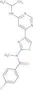 4-Fluoro-N-methyl-N-[4-[6-[(1-methylethyl)amino]-4-pyrimidinyl]-2-thiazolyl]benzamide