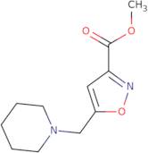 Methyl 5-(piperidin-1-ylmethyl)-1,2-oxazole-3-carboxylate