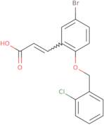 (2E)-3-{5-Bromo-2-[(2-chlorophenyl)methoxy]phenyl}prop-2-enoic acid
