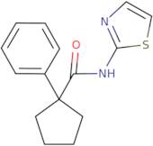 1-phenyl-N-(1,3-thiazol-2-yl)cyclopentane-1-carboxamide