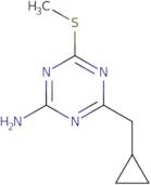 4-(Cyclopropylmethyl)-6-(methylsulfanyl)-1,3,5-triazin-2-amine