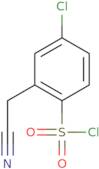 4-Chloro-2-(cyanomethyl)benzene-1-sulfonyl chloride