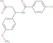 3-(4-Chloro-benzoylamino)-3-(4-methoxy-phenyl)-propionic acid