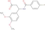 3-(3,4-Dimethoxyphenyl)-3-[(4-fluoro-benzoyl)amino]propanoic acid