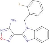 4-[1-(2-Fluoro-benzyl)-1H-benzoimidazol-2-yl]-furazan-3-ylamine