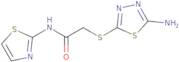 2-(5-Amino-[1,3,4]thiadiazol-2-ylsulfanyl)-N-thiazol-2-yl-acetamide