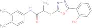N-(3,4-Dimethyl-phenyl)-2-[5-(2-hydroxy-phenyl)-[1,3,4]oxadiazol-2-ylsulfanyl]-propionamide
