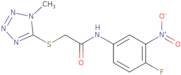 N-(4-Fluoro-3-nitrophenyl)-2-[(1-methyl-1H-1,2,3,4-tetraazol-5-yl)sulfanyl]acetamide