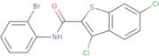 N-(2-Bromophenyl)-3,6-dichloro-1-benzothiophene-2-carboxamide