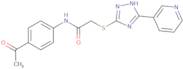 N-(4-Acetyl-phenyl)-2-(5-pyridin-3-yl-2H-[1,2,4]triazol-3-ylsulfanyl)-acetamide