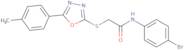 N-(4-Bromo-phenyl)-2-(5-p-tolyl-[1,3,4]oxadiazol-2-ylsulfanyl)-acetamide