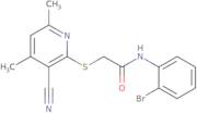 N-(2-Bromo-phenyl)-2-(3-cyano-4,6-dimethyl-pyridin-2-ylsulfanyl)-acetamide