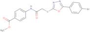 Methyl 4-[({[5-(4-bromophenyl)-1,3,4-oxadiazol-2-yl]sulfanyl}acetyl)amino]benzoate