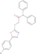 2-{[5-(4-Bromophenyl)-1,3,4-oxadiazol-2-yl]sulfanyl}-N,N-diphenylacetamide