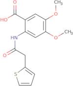 4,5-Dimethoxy-2-(2-thiophen-2-yl-acetylamino)-benzoic acid