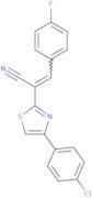2-[4-(4-Chlorophenyl)-1,3-thiazol-2-yl]-3-(4-fluorophenyl)acrylonitrile