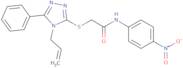 N-(4-Nitrophenyl)-2-[(5-phenyl-4-prop-2-enyl-1,2,4-triazol-3-yl)sulfanyl]acetamide