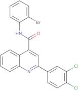 N-(2-Bromophenyl)-2-(3,4-dichlorophenyl)quinoline-4-carboxamide