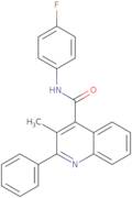 N-(4-Fluorophenyl)-3-methyl-2-phenylquinoline-4-carboxamide