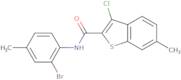 N-(2-Bromo-4-methylphenyl)-3-chloro-6-methyl-1-benzothiophene-2-carboxamide