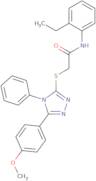 N-(2-Ethylphenyl)-2-{[5-(4-methoxyphenyl)-4-phenyl-4H-1,2,4-triazol-3-yl]sulfanyl}acetamide