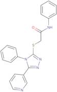 N-Phenyl-2-(4-phenyl-5-pyridin-3-yl-4H-[1,2,4]triazol-3-ylsulfanyl)-acetamide