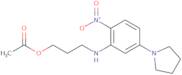 Acetic acid 3-(2-nitro-5-pyrrolidin-1-yl-phenylamino)-propyl ester