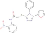 2-(5-Furan-2-yl-4-phenyl-4H-[1,2,4]triazol-3-ylsulfanyl)-N-(2-nitro-phenyl)-acetamide