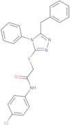 2-((5-Benzyl-4-phenyl-4H-1,2,4-triazol-3-yl)thio)-N-(4-chlorophenyl)acetamide