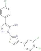 4-(4-Chlorophenyl)-1-[4-(3,4-dichlorophenyl)-1,3-thiazol-2-yl]-1H-pyrazol-5-ylamine