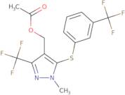 [1-Methyl-3-(trifluoromethyl)-5-{[3-(trifluoromethyl)phenyl]sulfanyl}-1H-pyrazol-4-yl]methyl aceta…