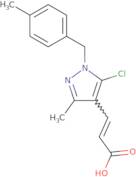 (2E)-3-{5-Chloro-3-methyl-1-[(4-methylphenyl)methyl]-1H-pyrazol-4-yl}prop-2-enoic acid