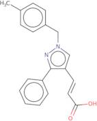 (2E)-3-{1-[(4-Methylphenyl)methyl]-3-phenyl-1H-pyrazol-4-yl}prop-2-enoic acid