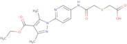 2-{[2-({6-[4-(Ethoxycarbonyl)-3,5-dimethyl-1H-pyrazol-1-yl]-3-pyridinyl}amino)-2-oxoethyl]sulfanyl…