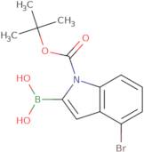 4-Bromoindole-2-boronic acid, N-BOC protected
