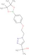 4-{2-[4-(2-Hydroxypropan-2-yl)-1,2,3-triazol-1-yl]ethoxy}benzeneboronic acid, pinacol ester