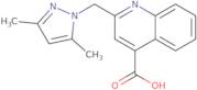 2-[(3,5-Dimethyl-1H-pyrazol-1-yl)methyl]quinoline-4-carboxylic Acid