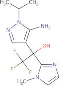 1-[5-Amino-1-(propan-2-yl)-1H-pyrazol-4-yl]-2,2,2-trifluoro-1-(1-methyl-1H-imidazol-2-yl)ethan-1-ol