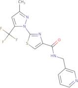 2-[3-Methyl-5-(trifluoromethyl)-1H-pyrazol-1-yl]-N-(3-pyridinylmethyl)-1,3-thiazole-4-carboxamide