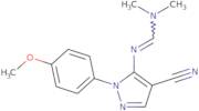 (E)-N'-[4-Cyano-1-(4-methoxyphenyl)-1H-pyrazol-5-yl]-N,N-dimethylmethanimidamide