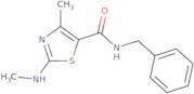 N-Benzyl-4-methyl-2-(methylamino)-1,3-thiazole-5-carboxamide