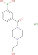 3-{[4-(2-Hydroxyethyl)piperazin-1-yl]carbonyl}benzeneboronic acid hydrochloride