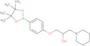 4-(2-Hydroxy-3-piperidin-1-ylpropoxy)benzeneboronic acid, pinacol ester